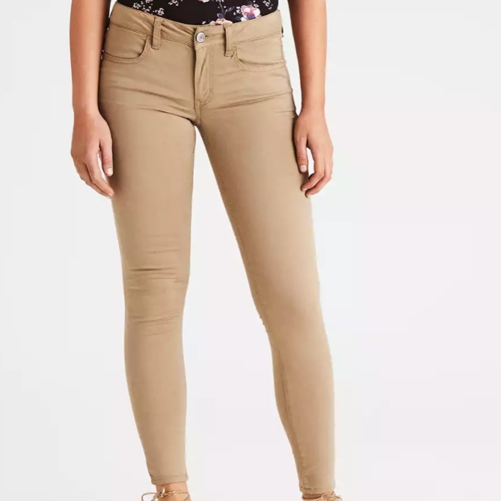 American Eagle khaki jeggings nwot
